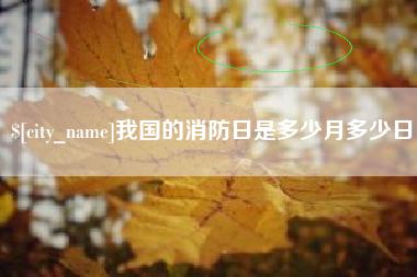 瓦房店我国的消防日是多少月多少日