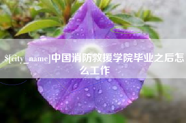 瓦房店中国消防救援学院毕业之后怎么工作