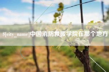 瓦房店中国消防救援学院在那个地方