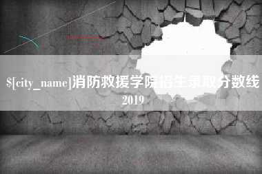 瓦房店消防救援学院招生录取分数线2019