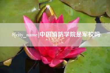 瓦房店中国消防学院是军校吗
