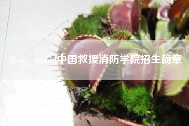 瓦房店中国救援消防学院招生简章