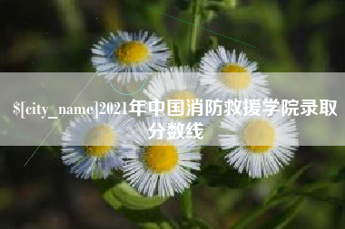 瓦房店2021年中国消防救援学院录取分数线