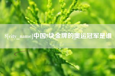 瓦房店中国9块金牌的奥运冠军是谁