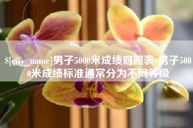 瓦房店男子5000米成绩对照表-男子5000米成绩标准通常分为不同等级