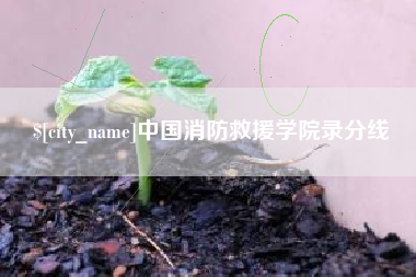 瓦房店中国消防救援学院录分线