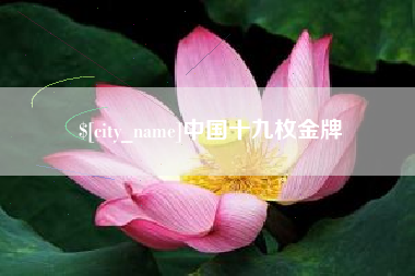 瓦房店中国十九枚金牌