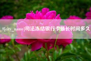 瓦房店司法冻结银行卡最长时间多久
