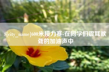 瓦房店600米接力赛-在同学们震耳欲聋的加油声中