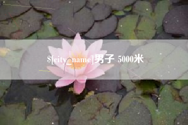 瓦房店男子 5000米