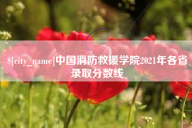 瓦房店中国消防救援学院2021年各省录取分数线