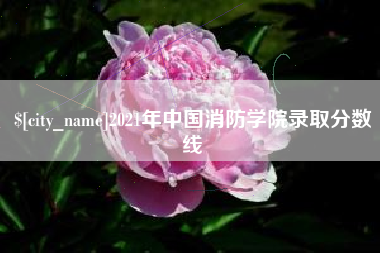 瓦房店2021年中国消防学院录取分数线