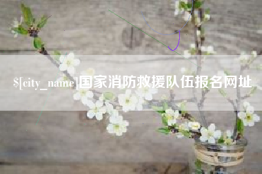 瓦房店国家消防救援队伍报名网址