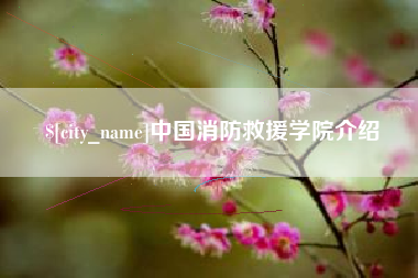 瓦房店中国消防救援学院介绍