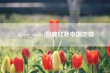 瓦房店白底红色中国地图
