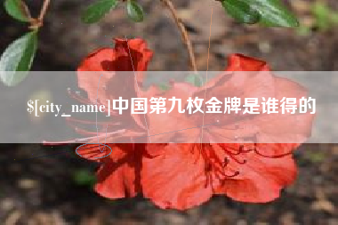 瓦房店中国第九枚金牌是谁得的