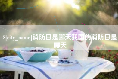 瓦房店消防日是哪天我国的消防日是哪天