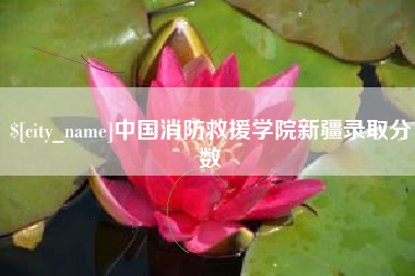 瓦房店中国消防救援学院新疆录取分数
