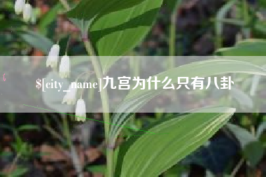 瓦房店九宫为什么只有八卦