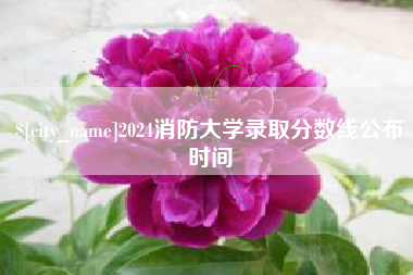 瓦房店2024消防大学录取分数线公布时间