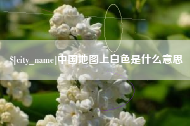 瓦房店中国地图上白色是什么意思