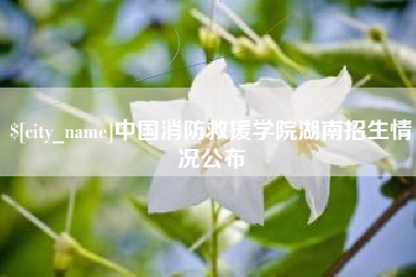 瓦房店中国消防救援学院湖南招生情况公布