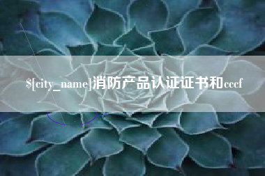 瓦房店消防产品认证证书和cccf