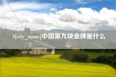 瓦房店中国第九块金牌是什么