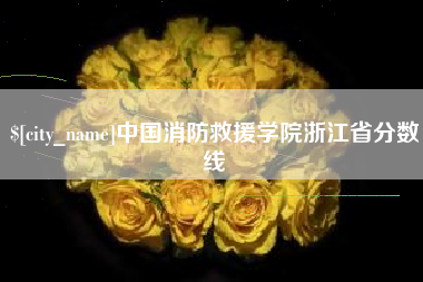 瓦房店中国消防救援学院浙江省分数线