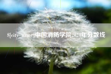 瓦房店中国消防学院2024年分数线