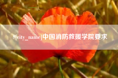 瓦房店中国消防救援学院要求