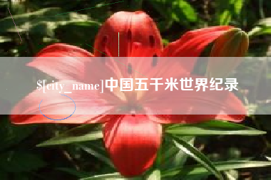 瓦房店中国五千米世界纪录