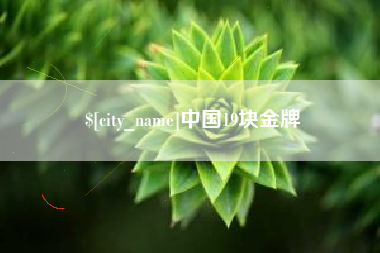 瓦房店中国19块金牌