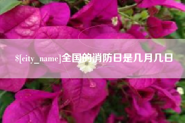 瓦房店全国的消防日是几月几日