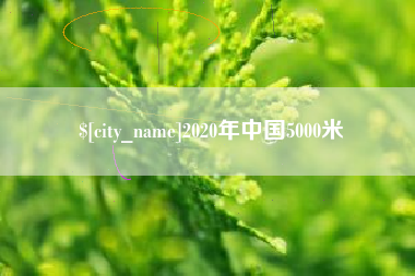 瓦房店2020年中国5000米