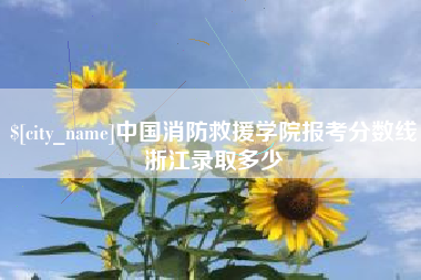 瓦房店中国消防救援学院报考分数线浙江录取多少