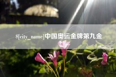 瓦房店中国奥运金牌第九金